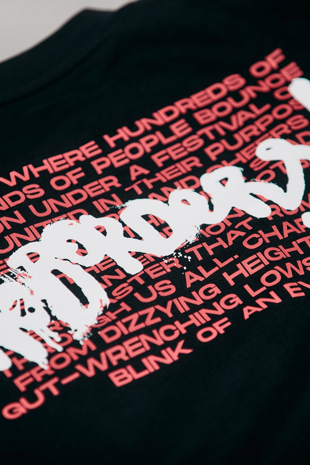 No Borders Black Tee T-Shirt OneFootball Store 