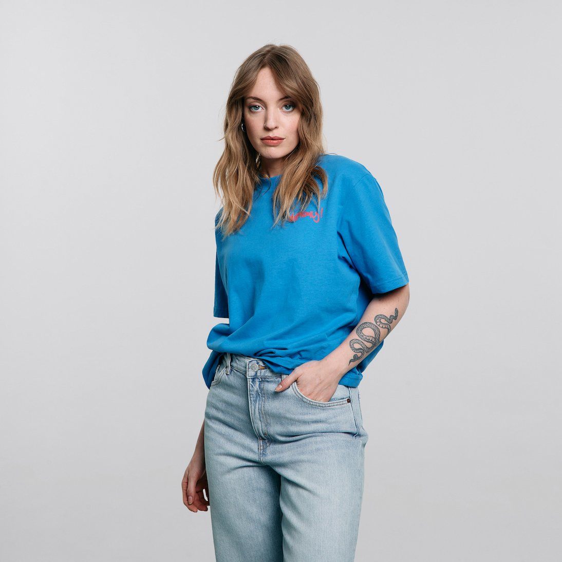 No Borders Blue Tee T-Shirt OneFootball Store 