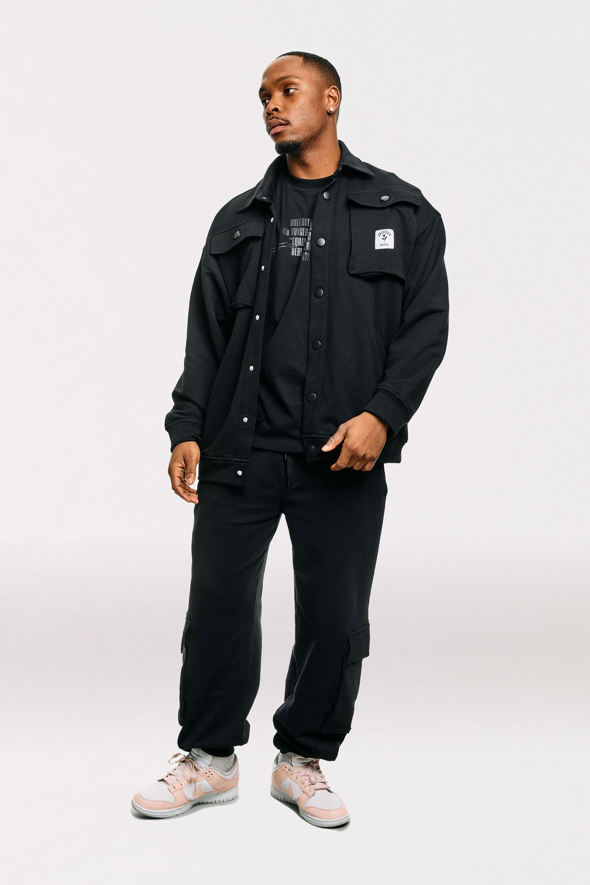 VN Black Cargo Pants Cargo Pants OneFootball Store 